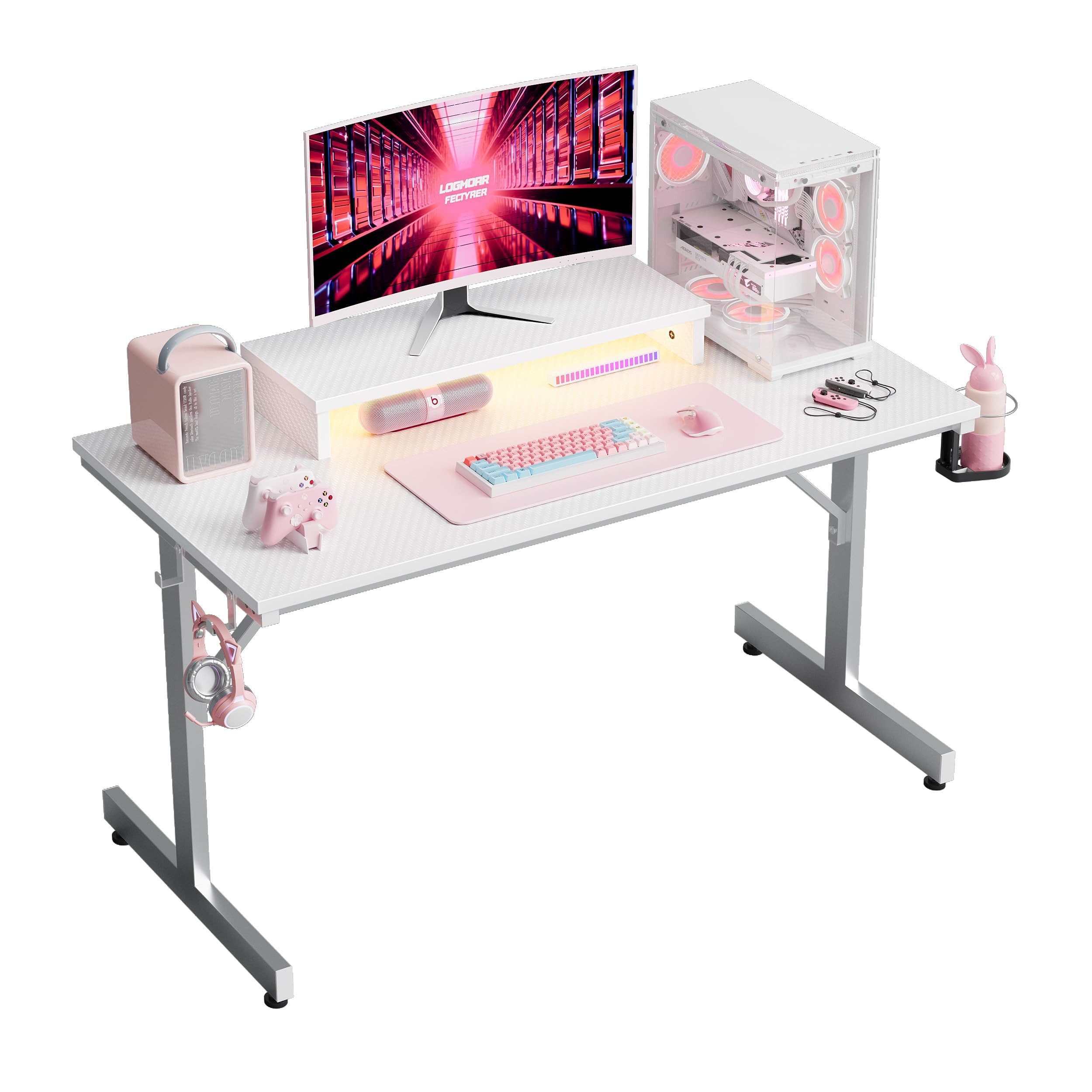 Bestier Gamingtisch 106cm Gaming Schreibtisch mit RGB-LED, 106cm Jugendschr günstig online kaufen