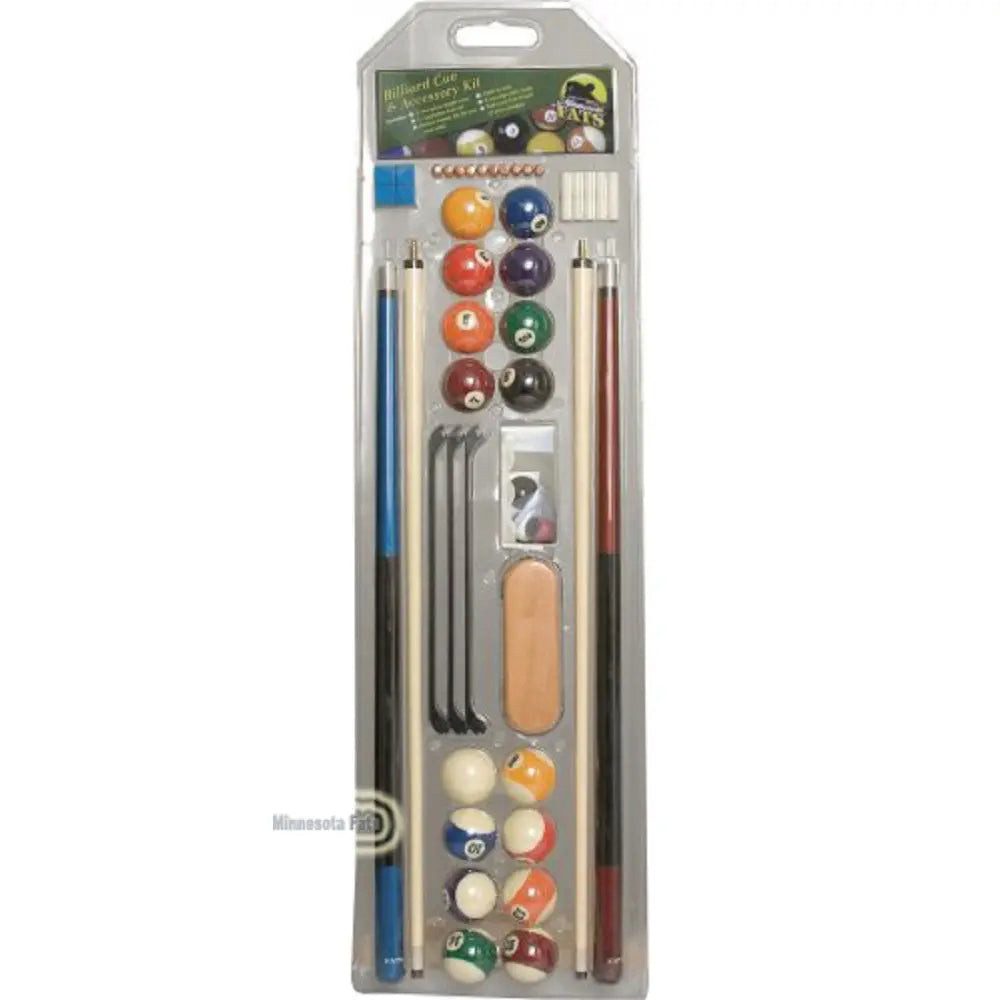 Billardtisch Billard Zubehör Set, Pool Komplettset inkl. Kugeln, Queues, Kreide