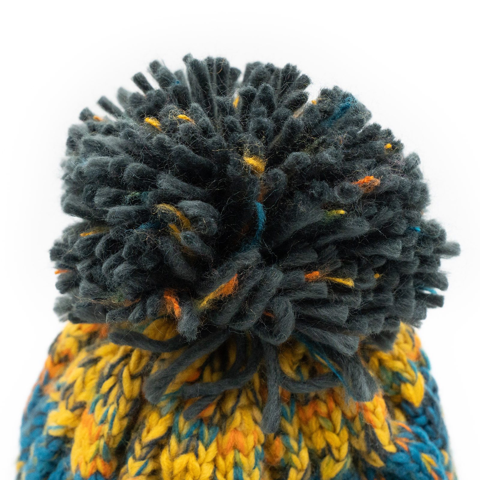 Weber GmbH Bommelmütze Weber Wintermütze mit Bommel Strickmütze Orange Unisex Damen Herren (1-St) Shearling bietet optimale Wärme für Ohren und Stirn