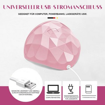 MAGICSHE Lichthärtungsgerät 88W Nailart Lampe,USB UV-Lampe, Quelle Nagel Phototherapie Licht