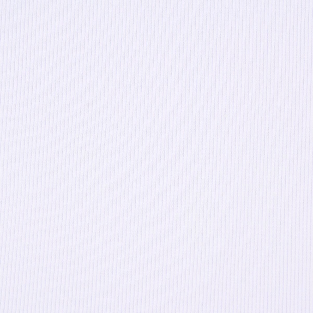 Thumbnail - SCHÖNER LEBEN. Stoff Strickschlauch Bündchenstoff grob weiß 27cm Breite