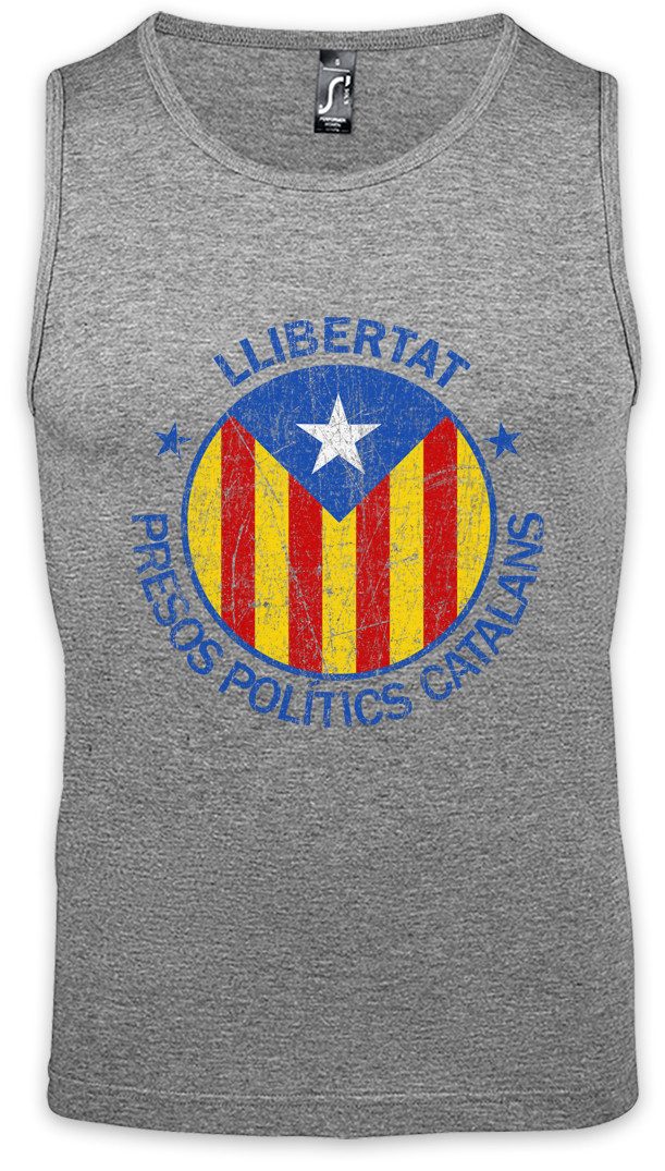 Urban Backwoods Tanktop Llibertat Catalonia Ärmelloses T-Shirt Freiheit Freedom Free Viva La Revolution Cataluña