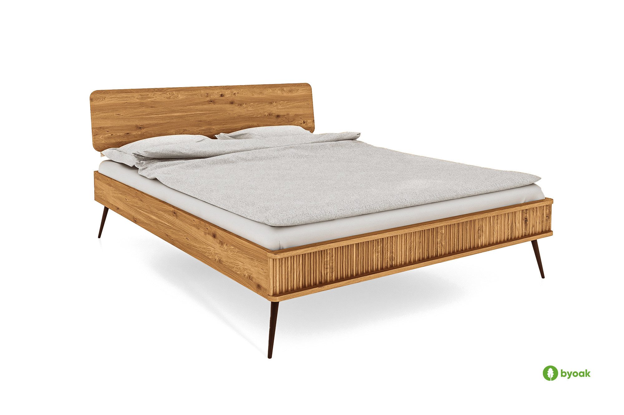 byoak Massivholzbett KULA mit Holzkopfteil, Naturgeölt günstig online kaufen