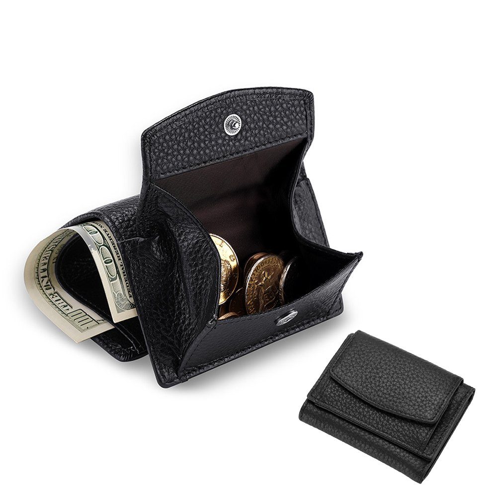 Alster Herz Geldbörse Kleine hochwertige Damen Geldbörse, Münzfach, RFID-Schutz, A0466, aus Echtleder