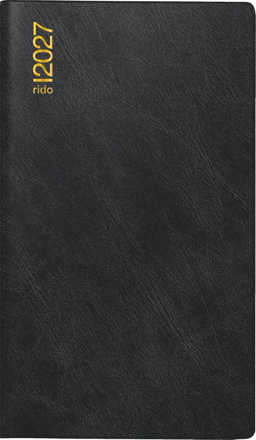 RIDO Taschenkalender rido/idé Miniplaner d 15 2027, A6, Kunststoff, schwarz