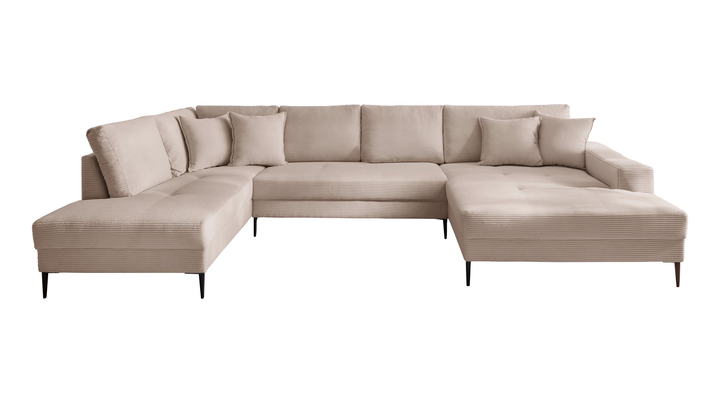 Massivart® Wohnlandschaft SUMMER Cord beige, creme, günstig online kaufen