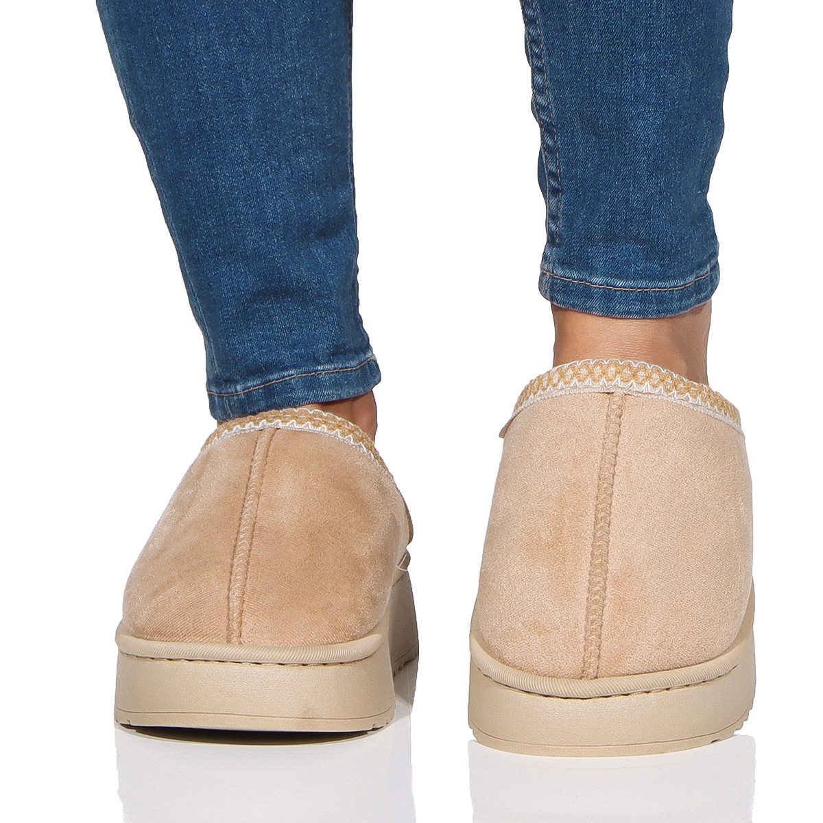 simaranda Damen Hausschuhe 860 38-39 Beige Hausschuh – Bild 4 von 5