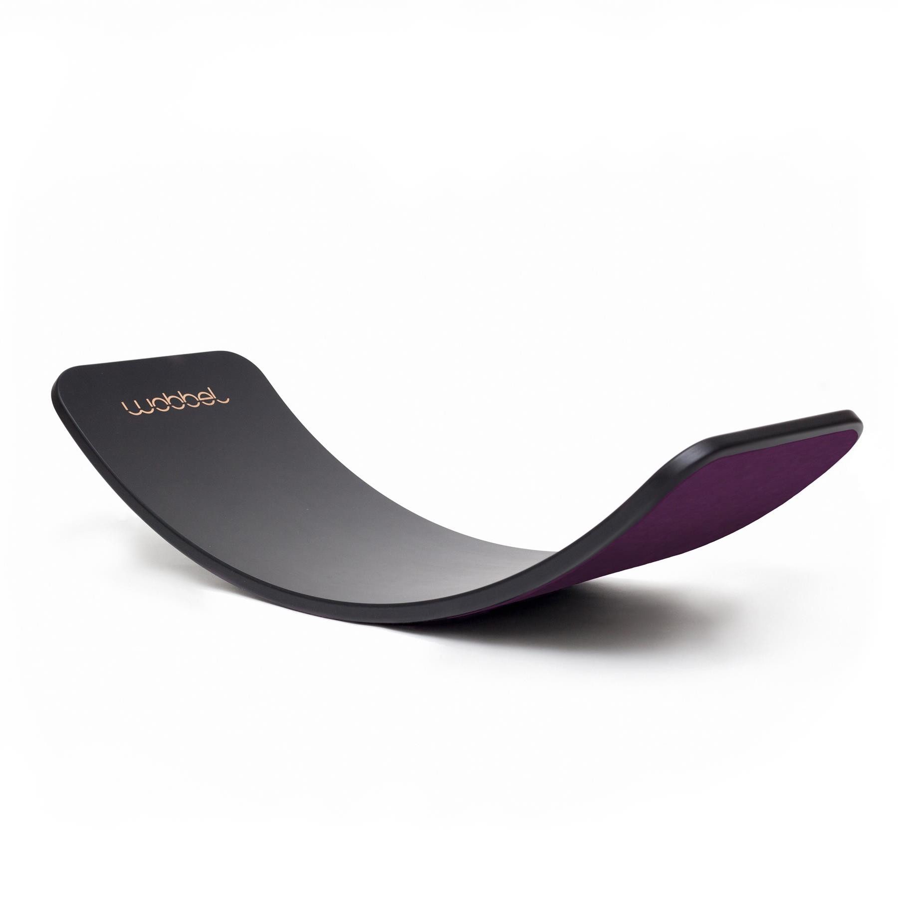 Wobbel Balanceboard Wobbel Board Original - Limited Edition Black Wash, Filz Aubergine