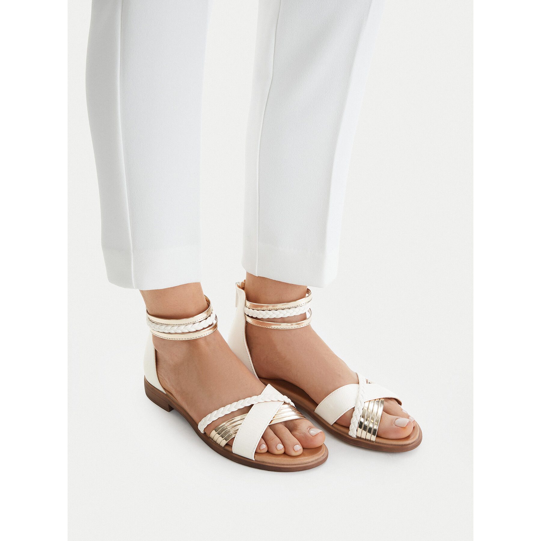 Jenny Jenny Damen-Sandalen Weiß Sandale