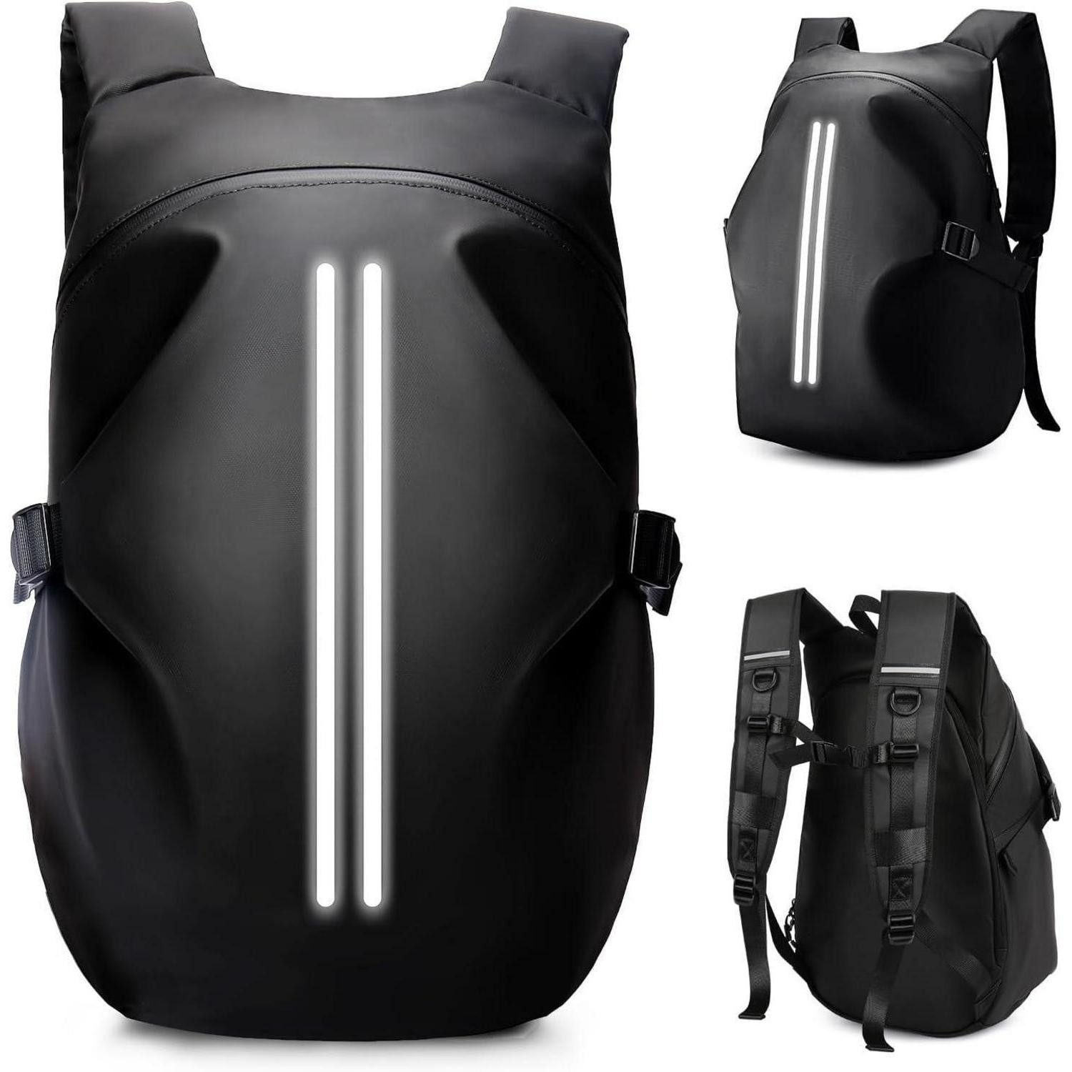 HYC00 Rucksack Motorradrucksack Herren wasserdichter Helmrucksack Laptoptasche