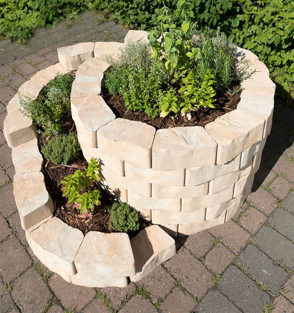 Diephaus Mauerstein FLORO SCHNECKE SANDSTEIN 160/140 CM