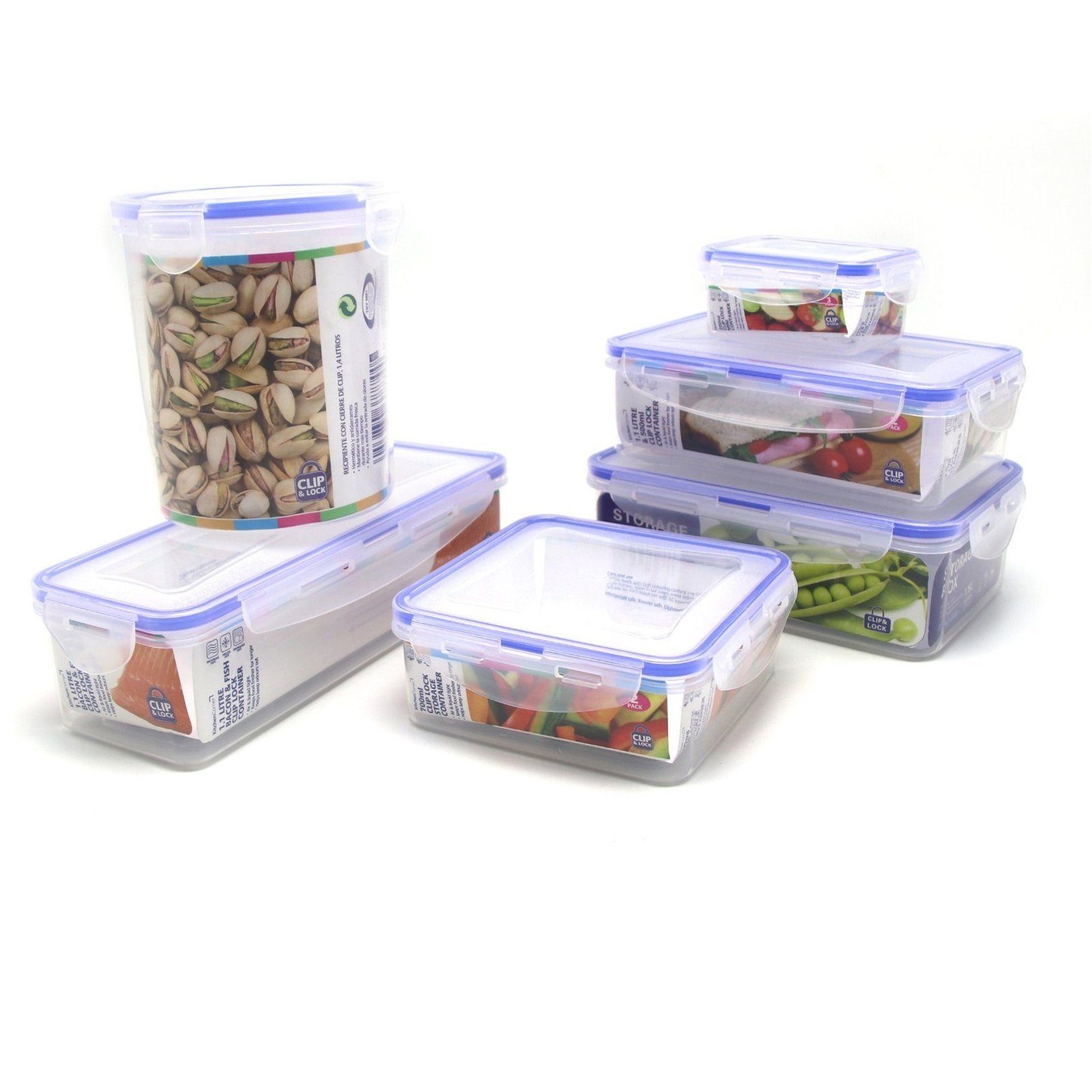 Neuetischkultur Frischhaltedose Frischhaltedosen 14-teiliges Set, Kunststoff, (Set, 14-tlg), Lebensmitteldose Gefrierdose