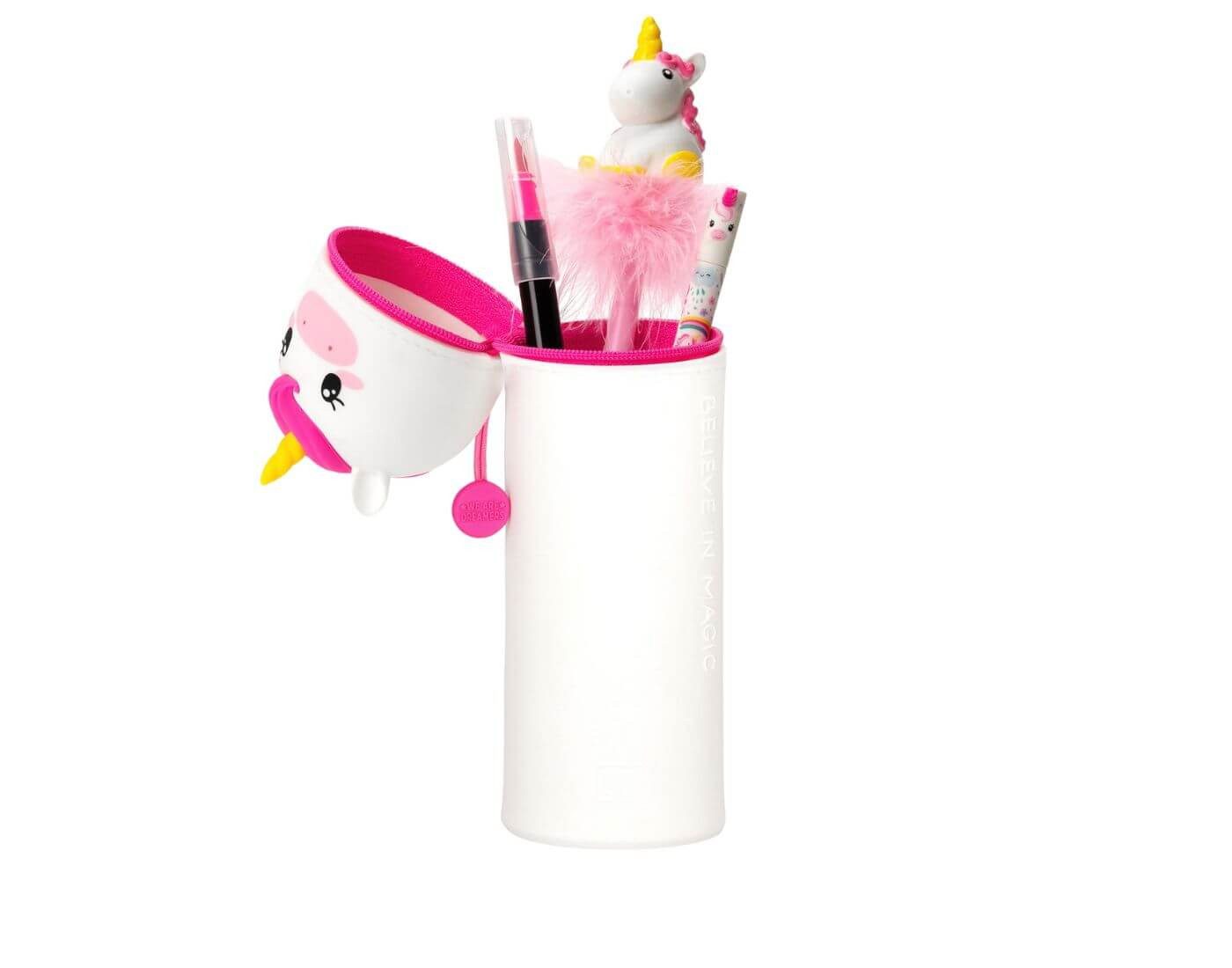 Legami Federmäppchen Federmäppchen Einhorn 2 in 1 aus weichem Silikon – Bild 2 von 2