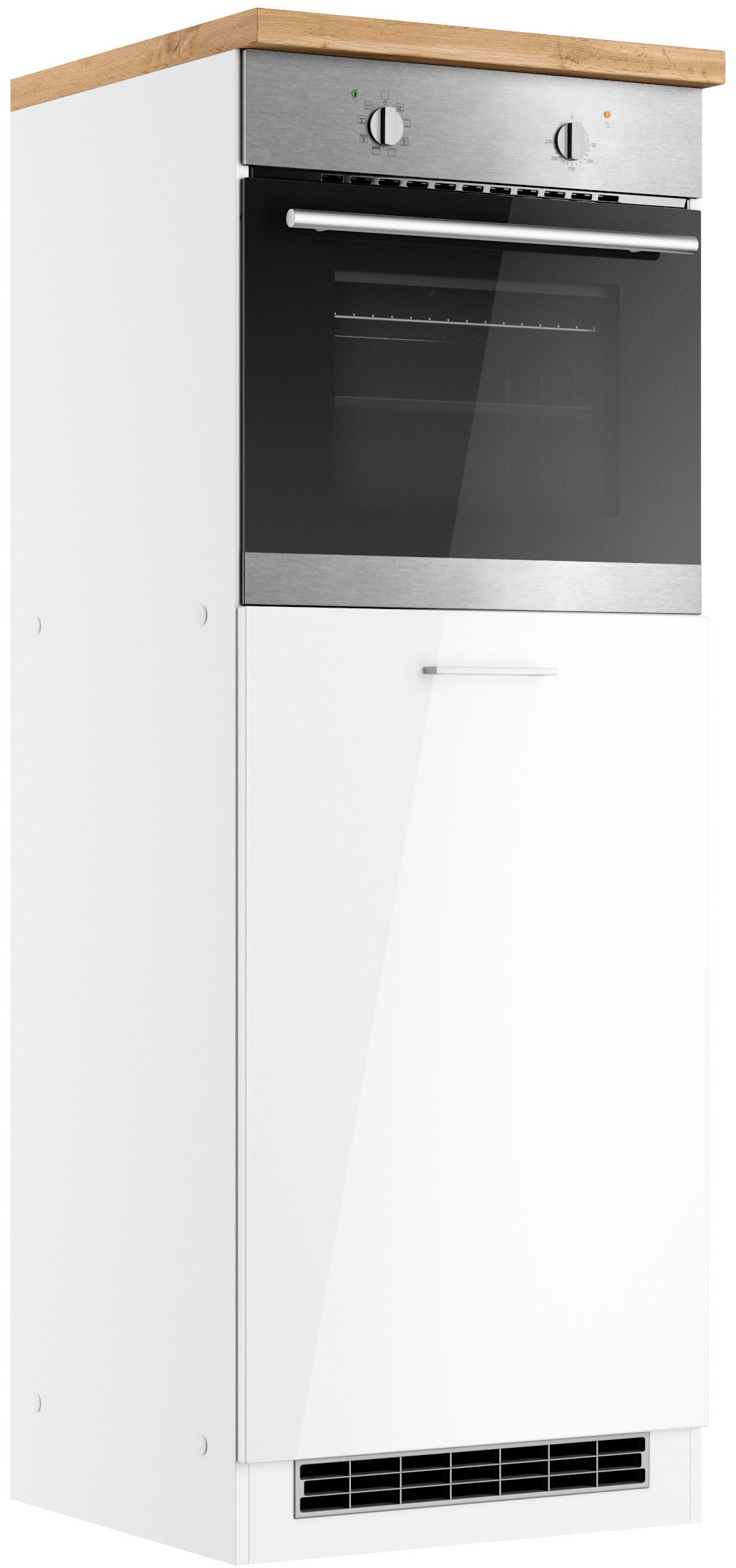 KOCHSTATION Backofen/Kühlumbauschrank KS-Milan Ofen-/Kühlschrankumbau 60 cm, matt oder hochglänzend