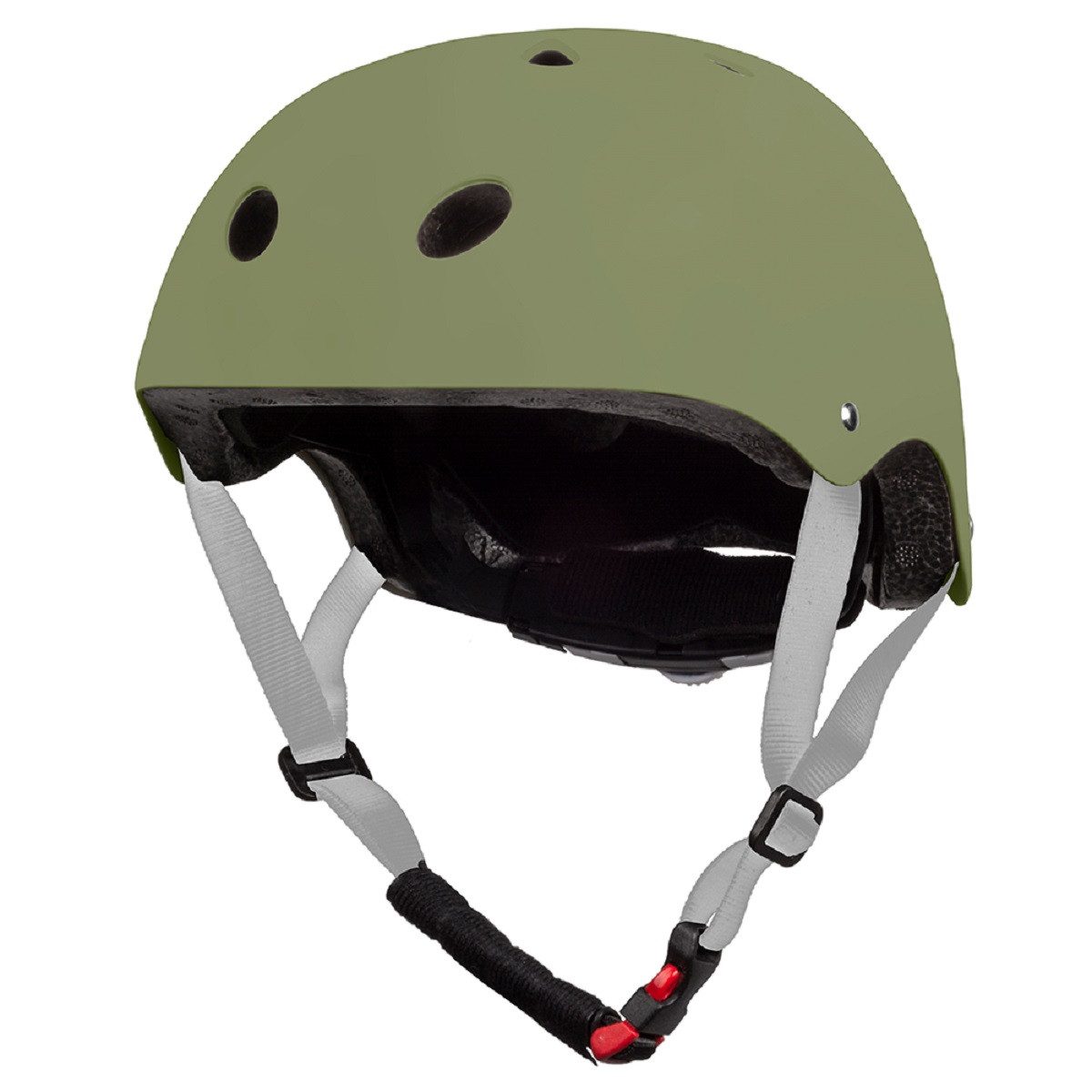 7-BRAND Kinderfahrradhelm Fahrradhelm Sporthelm Olivgrün Sicher für Fahrrad & Skaten 52-56 cm (1-tlg), sehr leicht