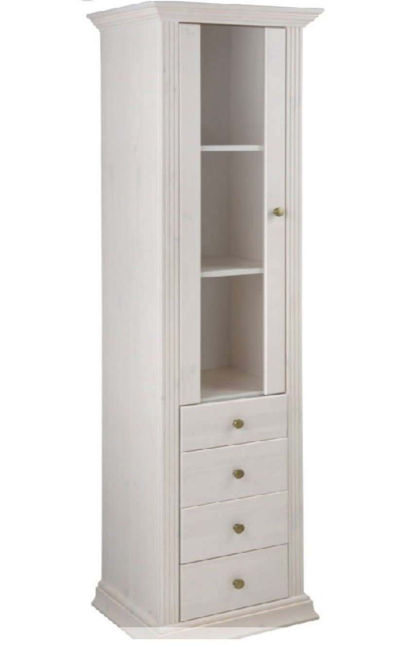 Clever-Moebel Wohnwand 5tlg. Wohnwand aus Kieferholz im Landhausstil TV Reg günstig online kaufen