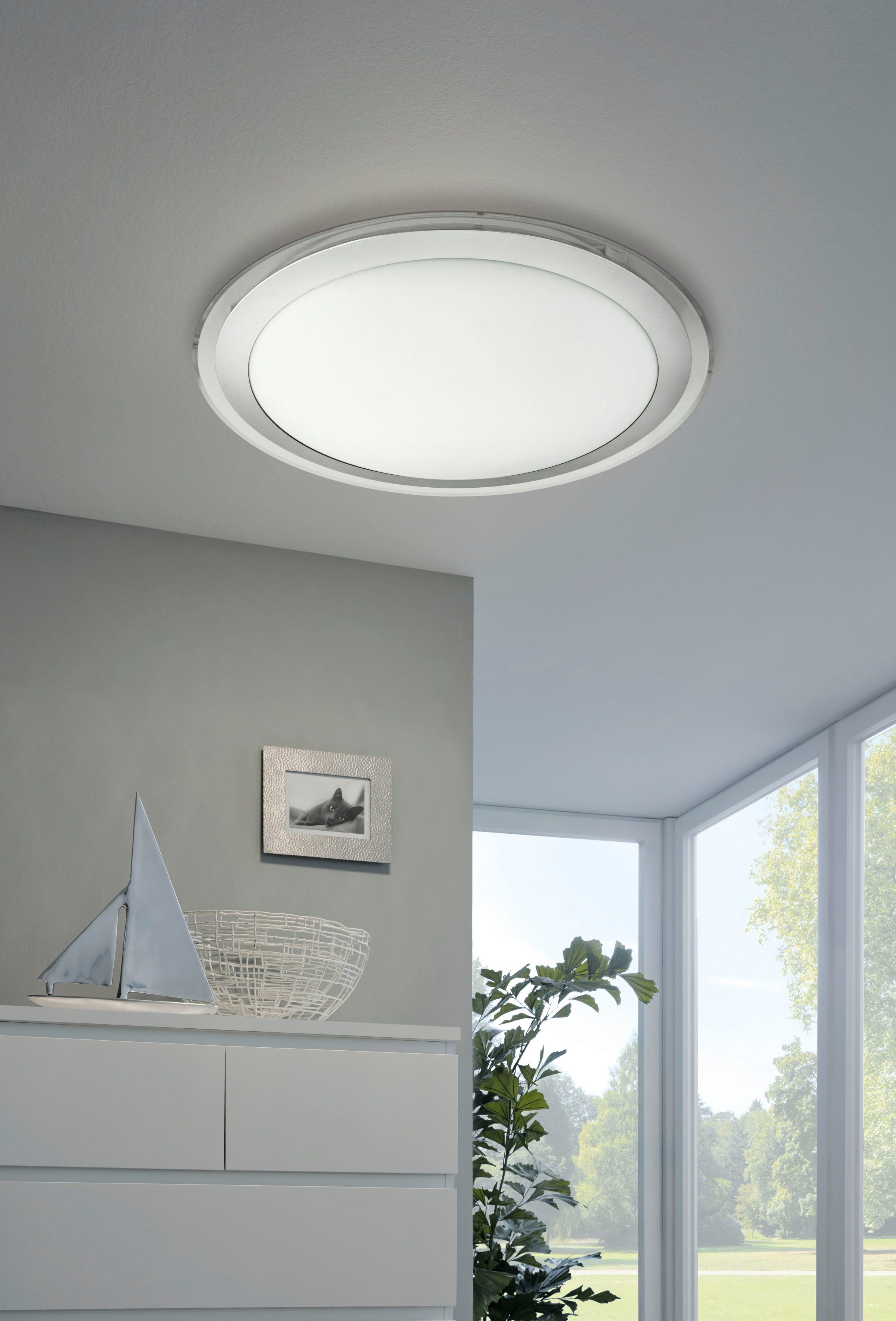 EGLO LED Deckenleuchte COMPETA-C, Dimmfunktion, Farbwechsel, günstig online kaufen