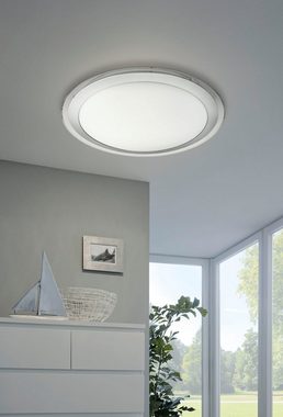 EGLO LED Deckenleuchte COMPETA-C, Dimmfunktion, Farbwechsel, Smart Home, mehrere Helligkeitsstufen, LED fest integriert, Kaltweiß, Neutralweiß, Tageslichtweiß, Warmweiß, Smart Home Deckenlampe Ø43cm, dimmbar, Weißtöne und Farben einstellbar