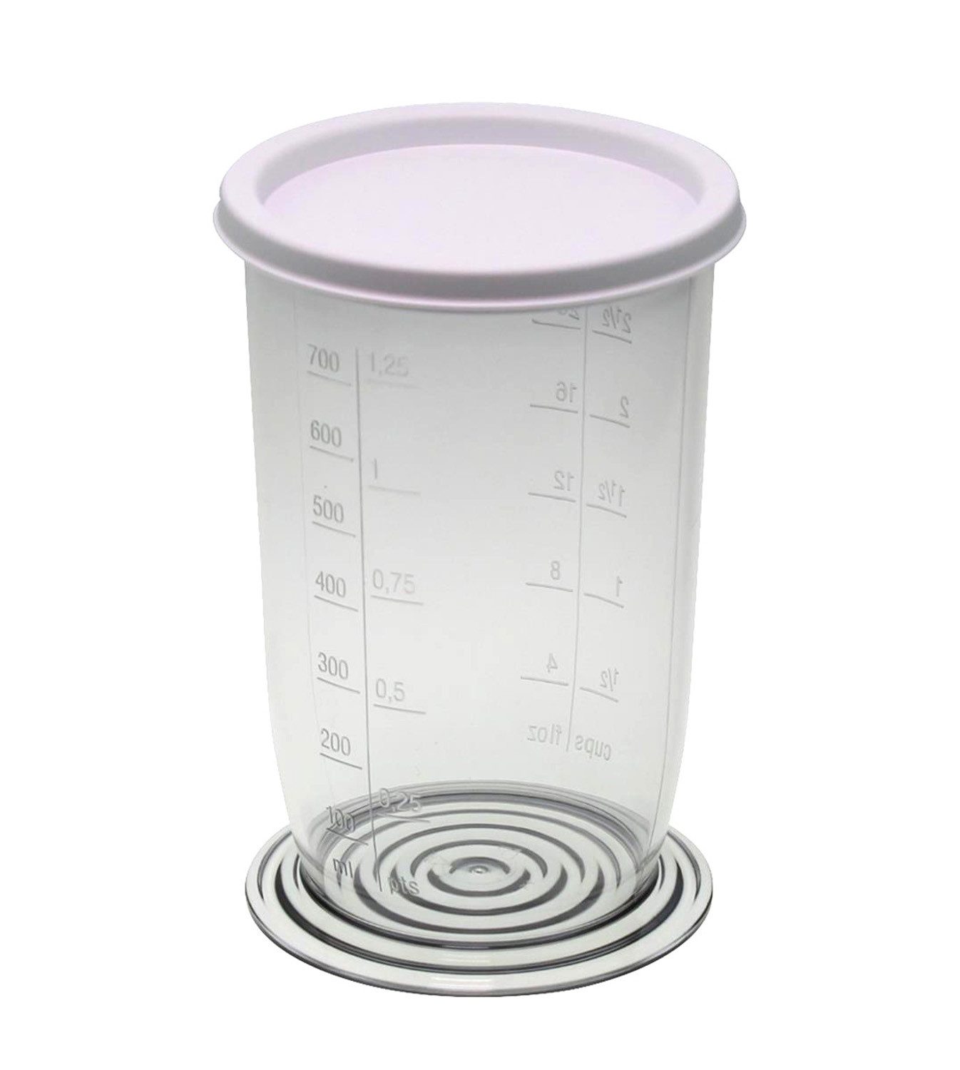 Piebert Aufbewahrungssystem Universal-Messbecher mit Skala 21416 (H15,5 xØ 9 cm) 700 ml für Stab-
