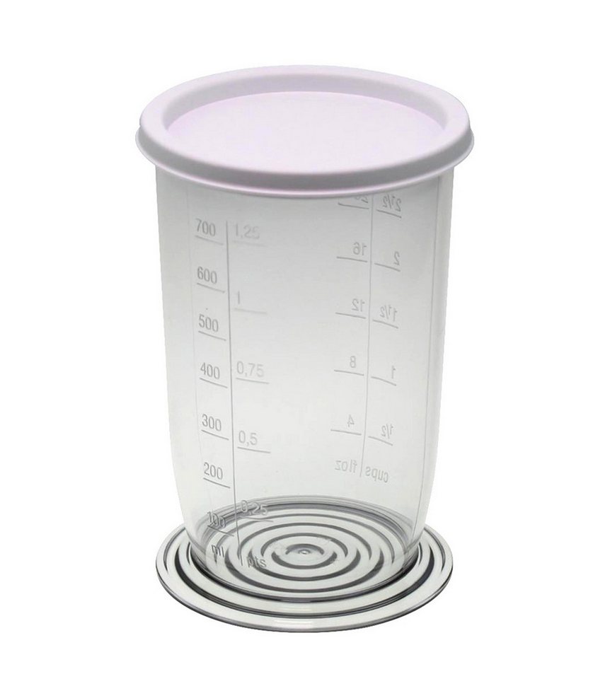 Piebert Aufbewahrungssystem Universal-Messbecher mit Skala 21416 (H15,5 xØ 9 cm) 700 ml für Stab-