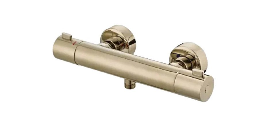 Primaster Duscharmatur Primaster Thermostatarmatur Prag lightgold mit