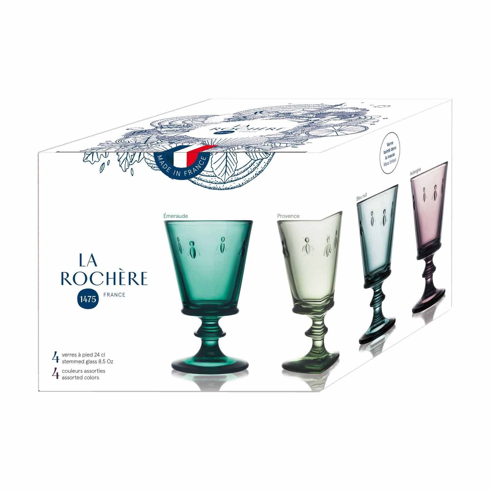 La Rochere Weinglas Biene Abeille Weingläser 240 ml 4er Set, 4-tlg., Glas