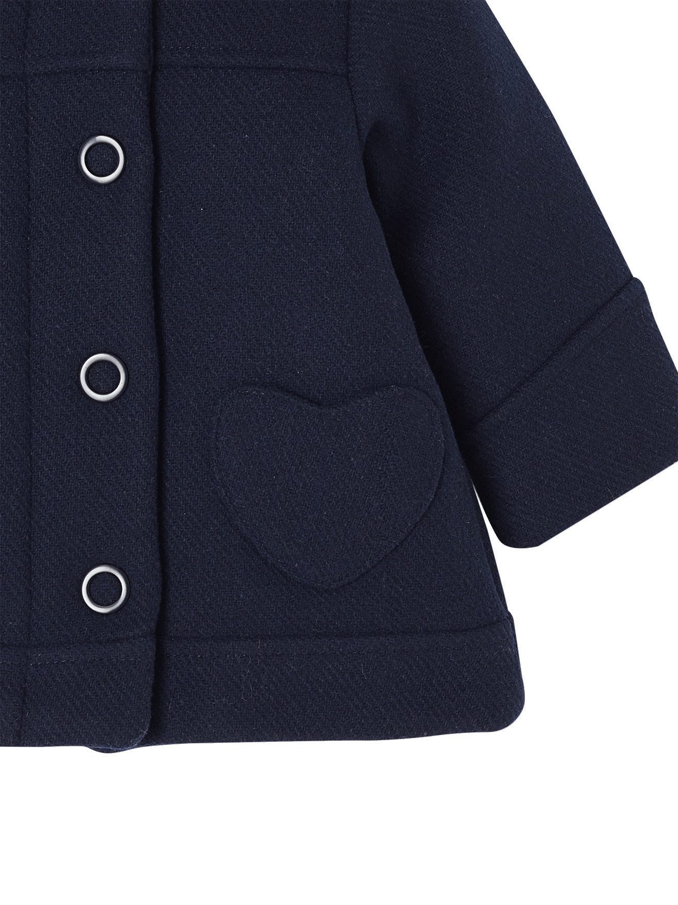 vertbaudet Dufflecoat Mädchen Baby Mantel mit Kapuze