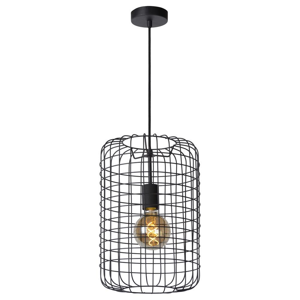 Lucide Pendelleuchte Pendelleuchten Esmee in Schwarz E27