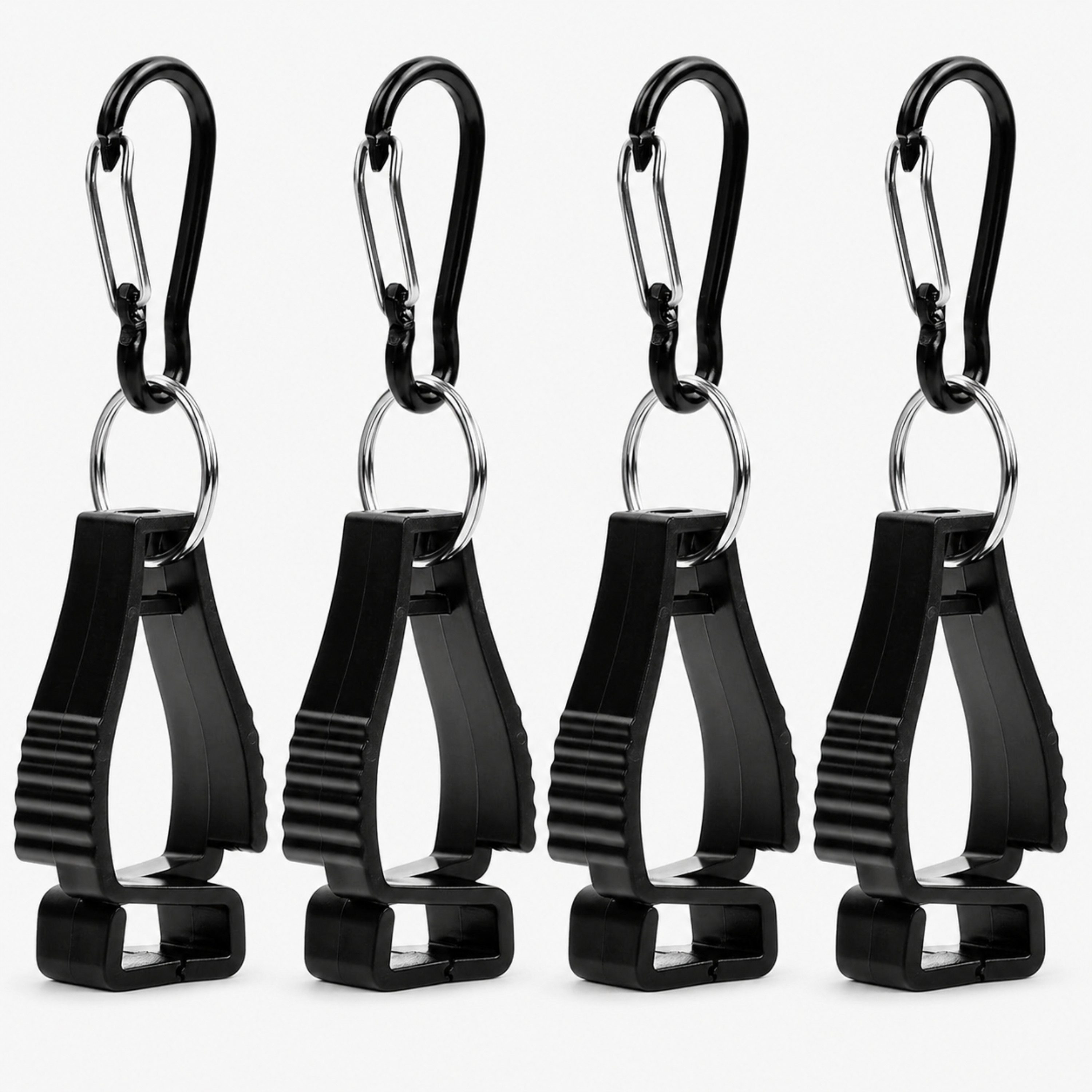 StellarLuma Arbeitshandschuh-Set karabinerhaken Handschuhe Clips Halterung Arbeitshandschuhe 4er Set (4er Set) 4er Set Handschuhhalter Clips mit Karabiner für Arbeit und Outdoor