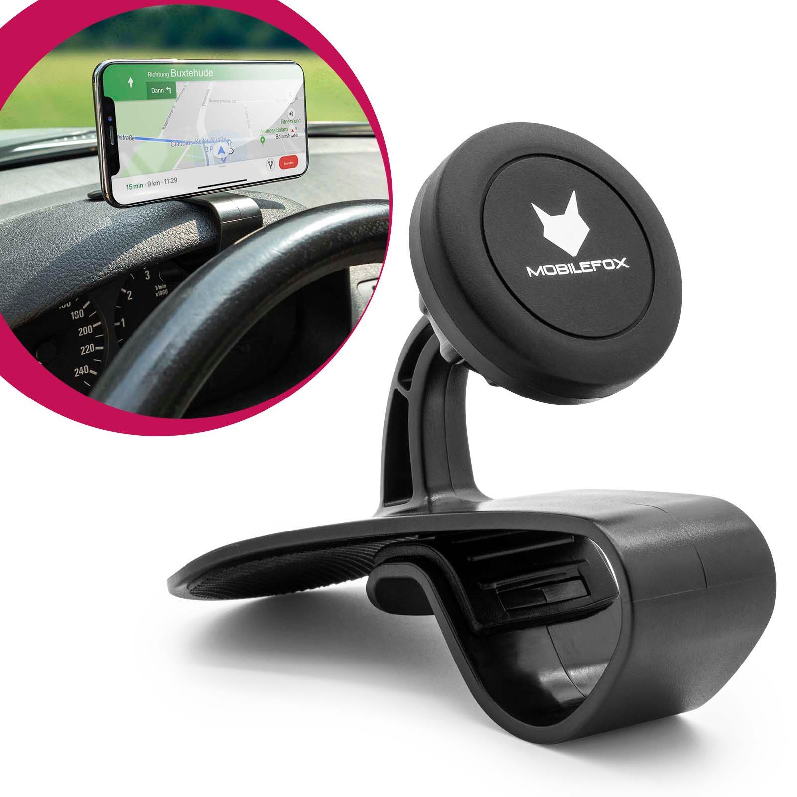 Mobilefox Smartphone-Halterung 360° KFZ Auto Smartphone Handy Halterung Halter Verstellbar Universal
