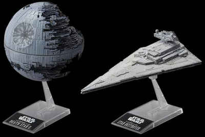 Bandai Modellbausatz Star Wars - Death Star+Star Destroyer, Maßstab 1:2700000 und 1:14500