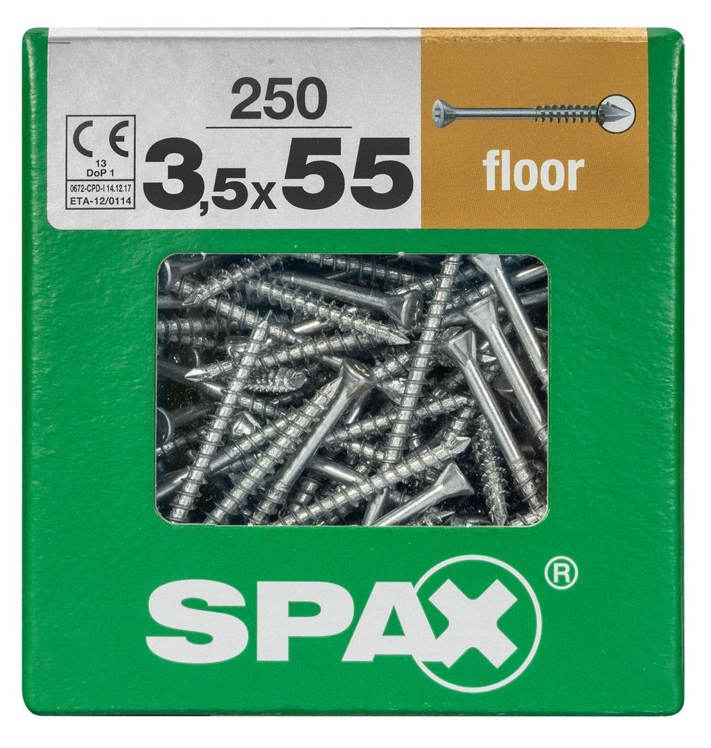 x SPAX Stk. mm Dielenschrauben TX Terrassenschraube 3.5 Spax 250 55 - 10