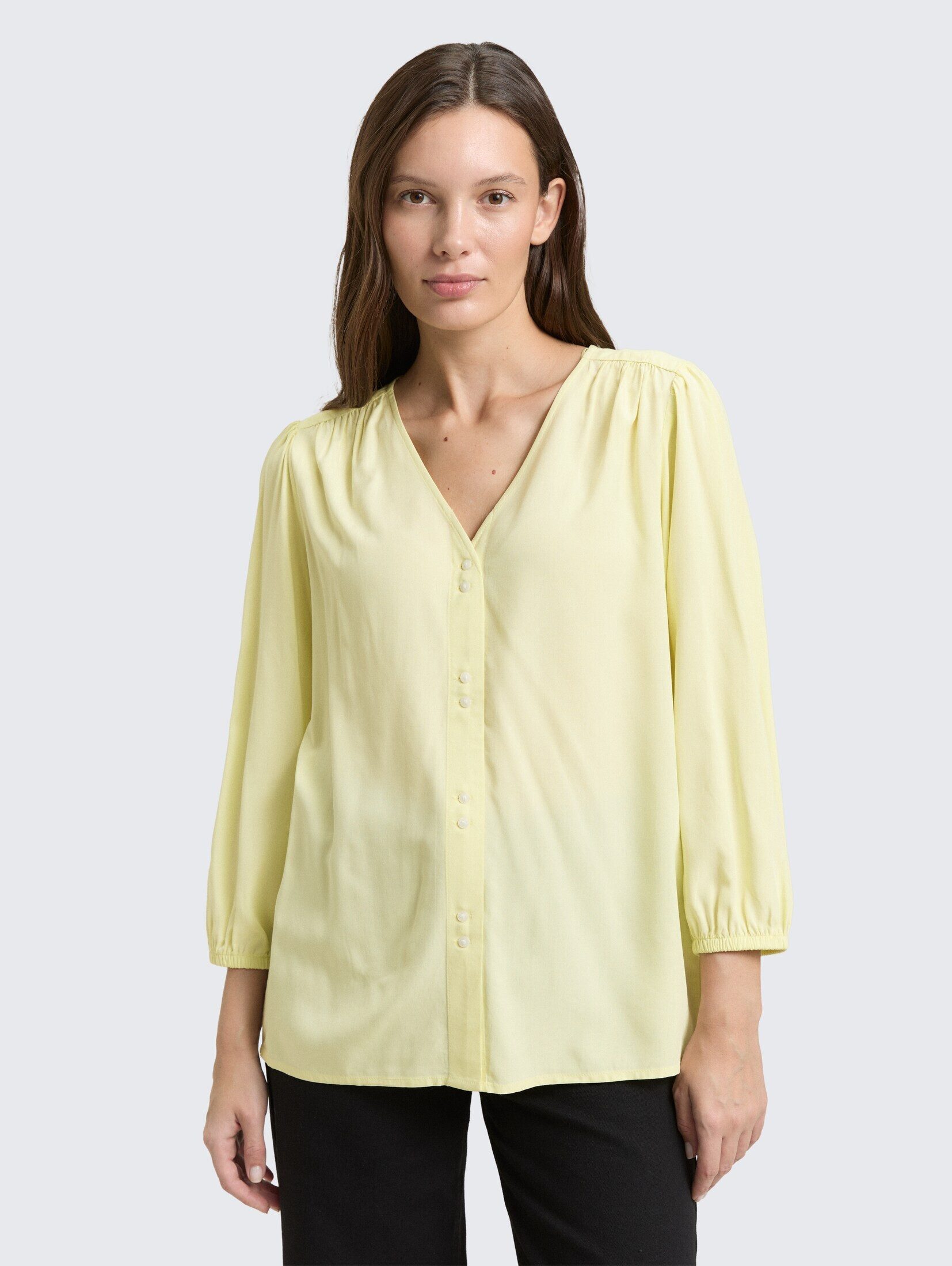 TOM TAILOR Langarmbluse Blusen & Shirts Bluse aus Viskose