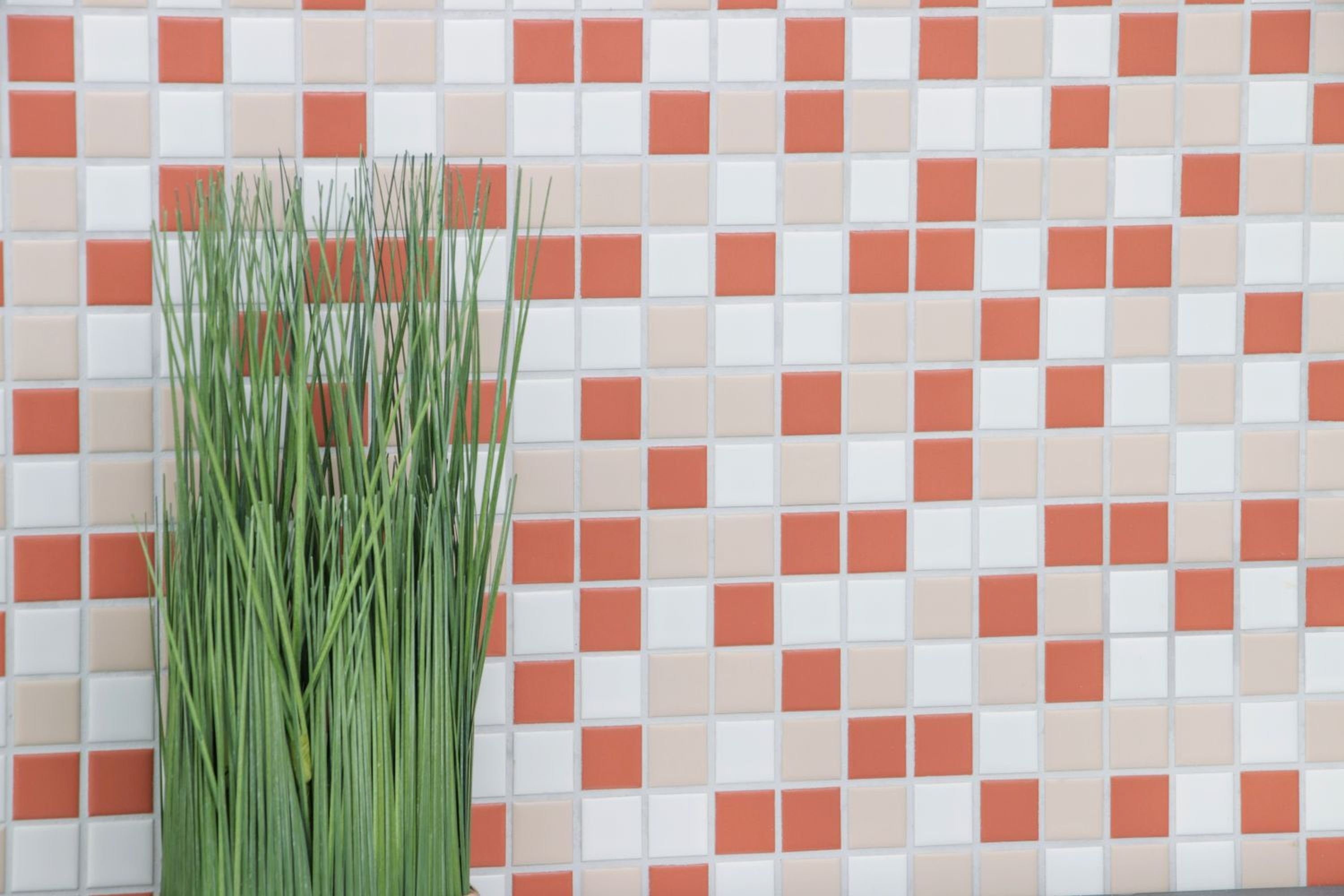 Mosani Mosaikfliesen creme terracotta weiß Küche Fliese matt Keramik Mosaik Fliesenspiegel