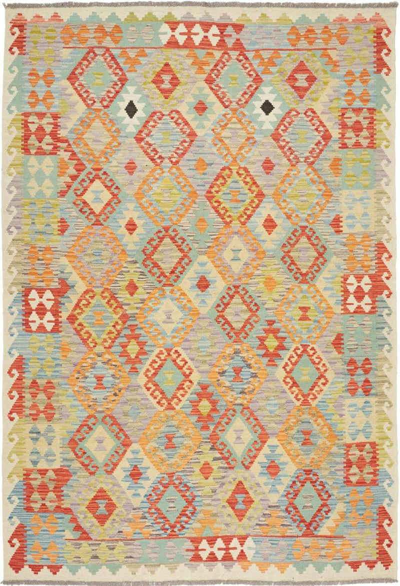 Orientteppich Kelim Afghan 172x254 Handgewebter Orientteppich, Nain Trading, rechteckig, Höhe: 3 mm