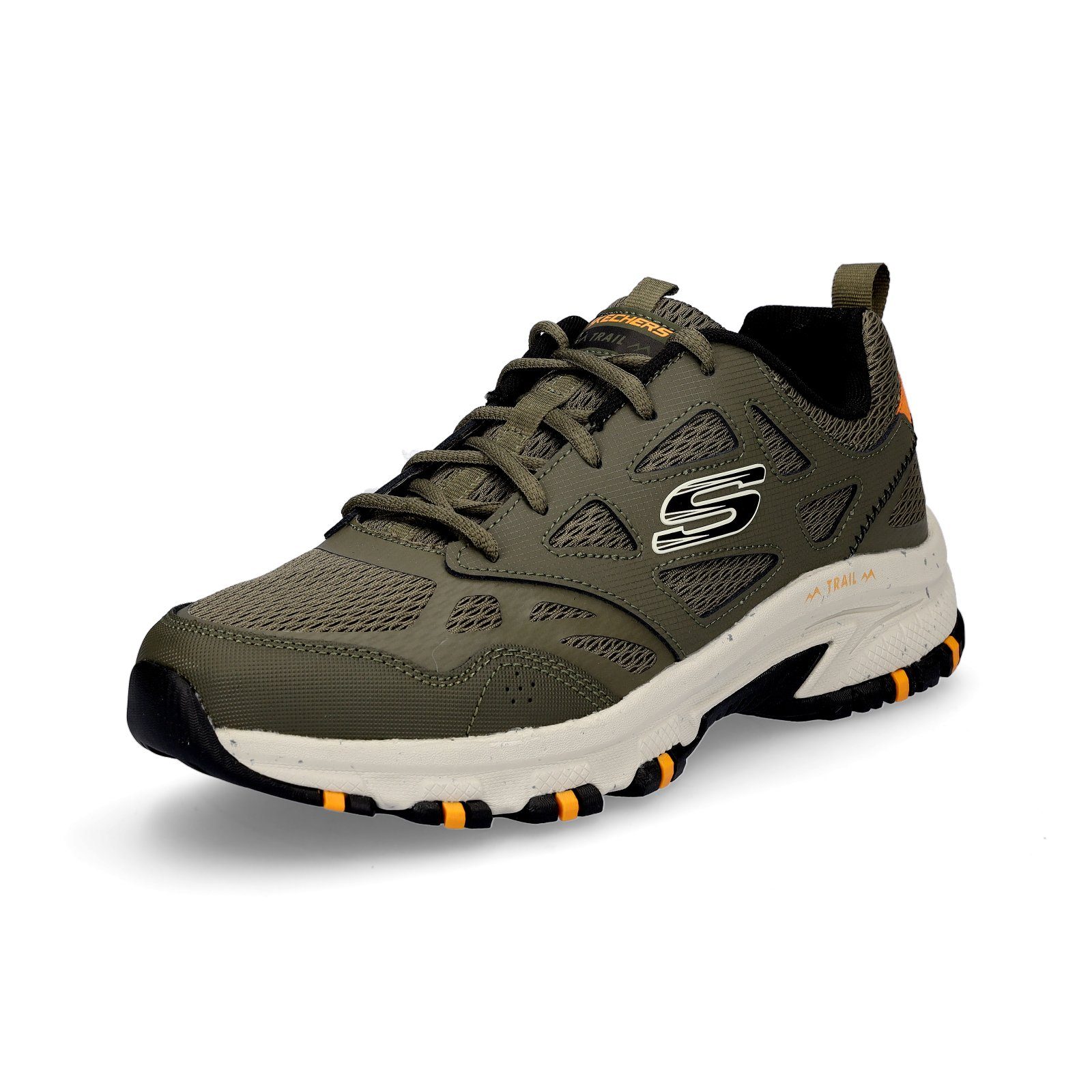 Schnürschuh Herren olive olivgrün Skechers Skechers Trekkingschuh