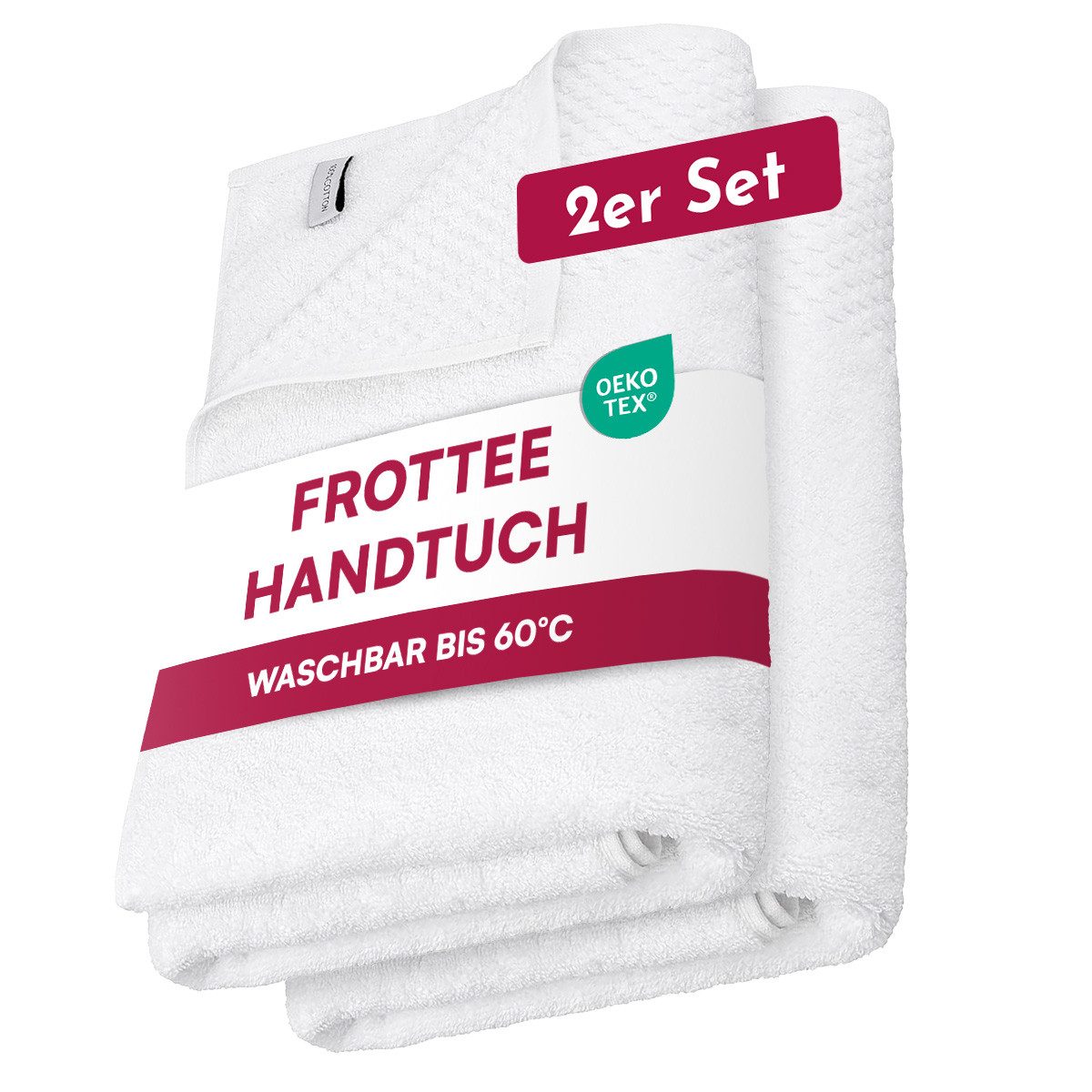 Clinotest Handtücher Baumwollhandtücher 450 GSM, (2-St), günstig online kaufen