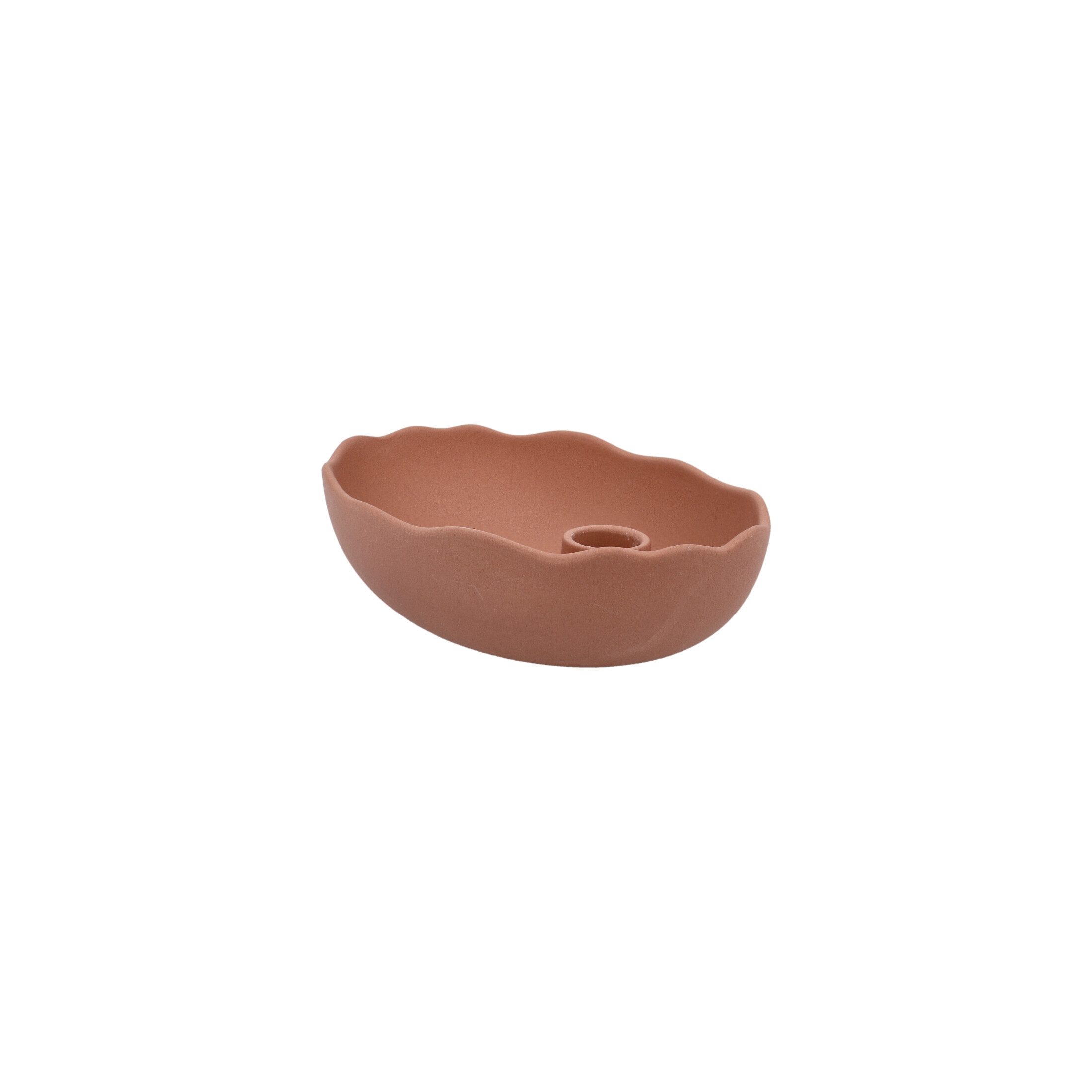 Goebel Standkerzenhalter Wohnaccessoires, Farbe: Terracotta, Höhe: 4.5cm