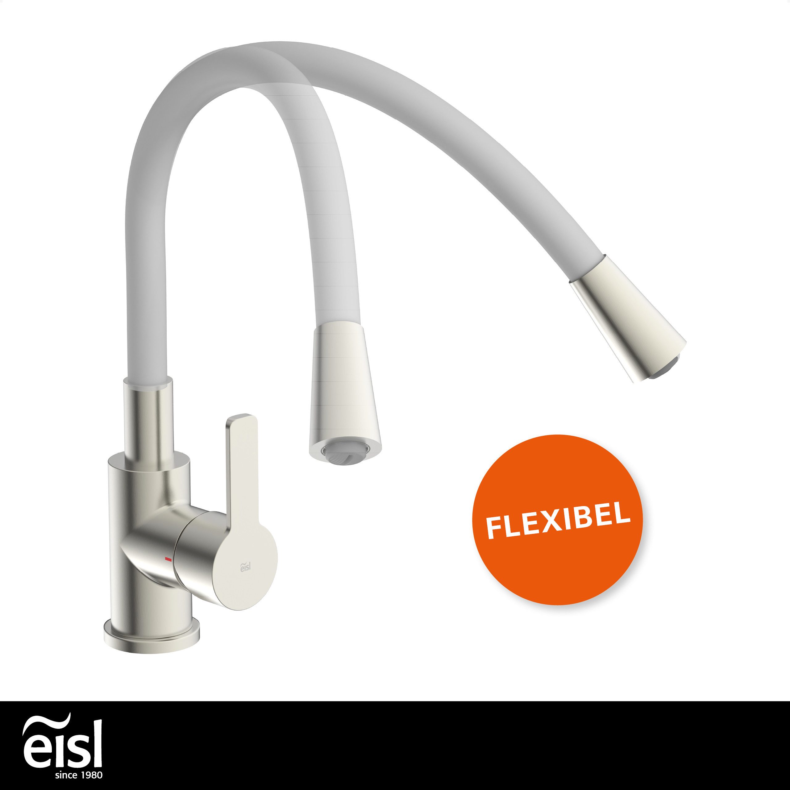 Eisl Spültischarmatur Flexo energiesparender Cold-Start, wassersparender Eco-Click,360° schwenkbar – Bild 4 von 5