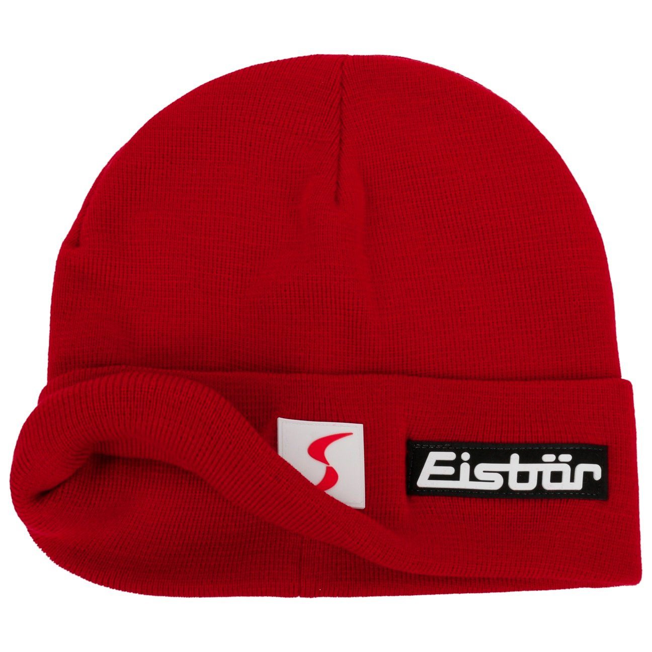 Eisbär Beanie (1-St) Strickmütze mit Umschlag, Made in the EU