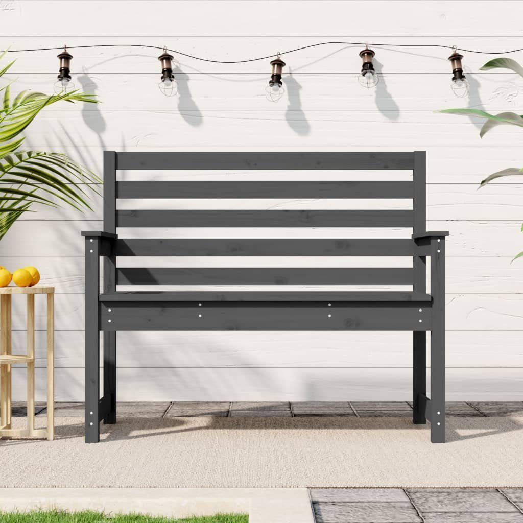 vidaXL Gartenbank Gartenbank Grau 109x48x91,5 cm Massivholz Kiefer (1St)