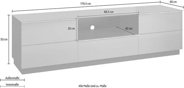 Helvetia Lowboard »Helio«, Breite 180 cm-Otto