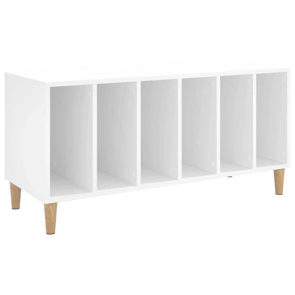 vidaXL Seitenschrank Plattenschrank Weiß 100x38x48 cm Holzwerkstoff (1-St)