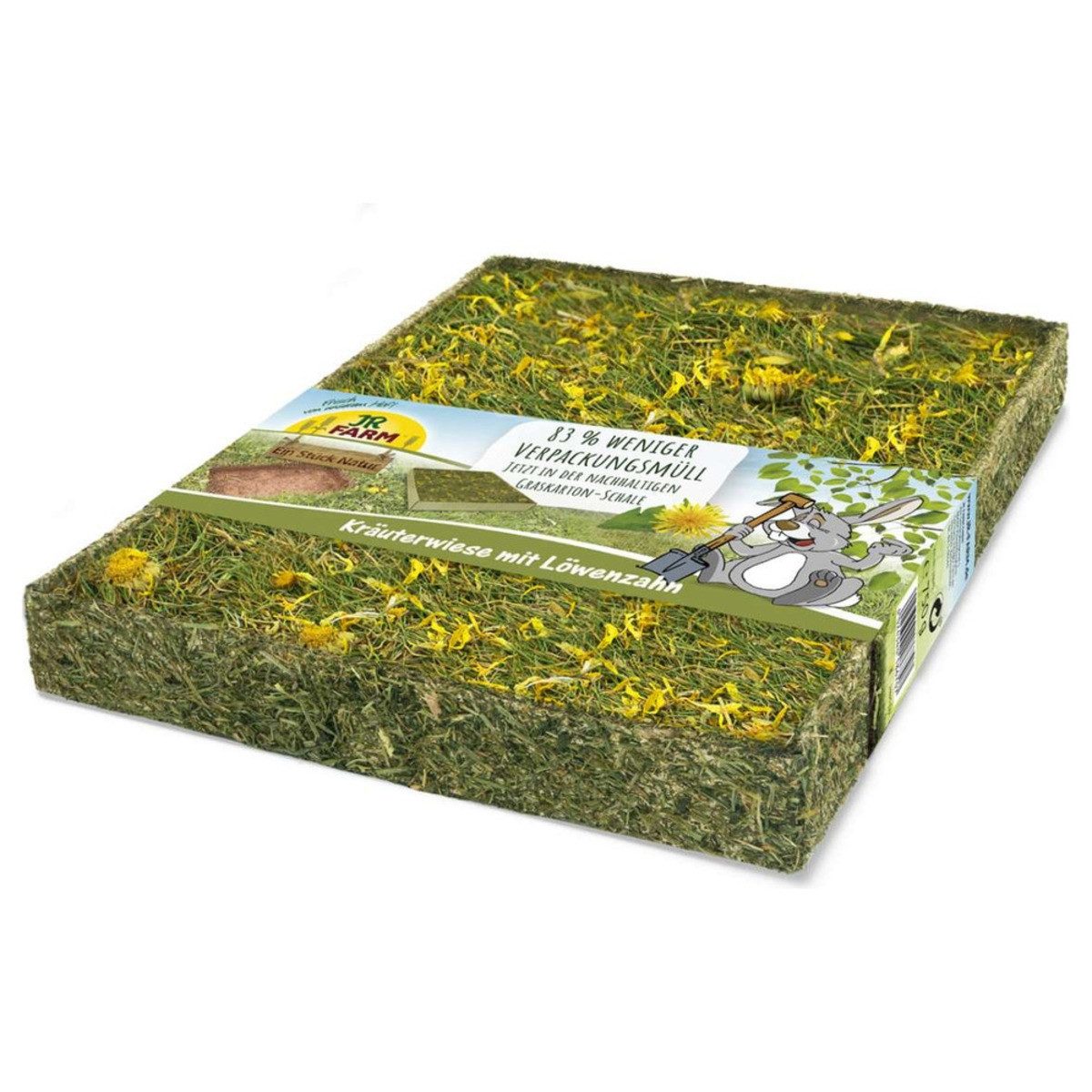 JR Farm "Ein Stück Natur" Kräuterwiese mit Löwenzahn 550 g - 4 Stück, für: Kleintier