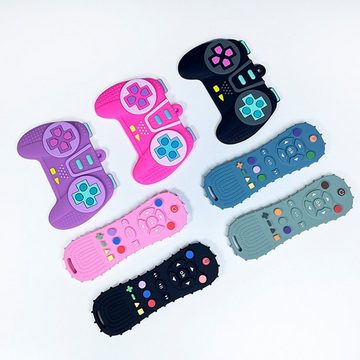 Baby Ja Beißring Baby Silikon Beißspielzeug, Fernsteuerung Gamepad Beißring, Baby-Zahnungshilfe, Kauspielzeug, lebensmittelechtes Silikon