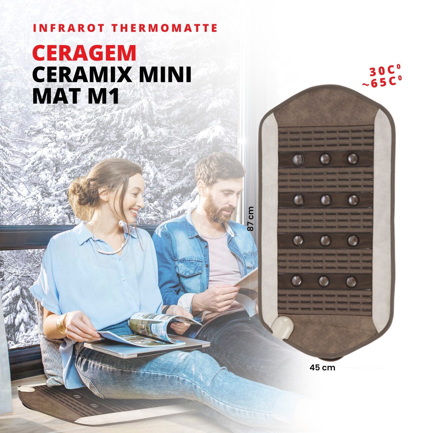 CERAGEM Thermotherapiegerät Ceramix Mini Mat M1