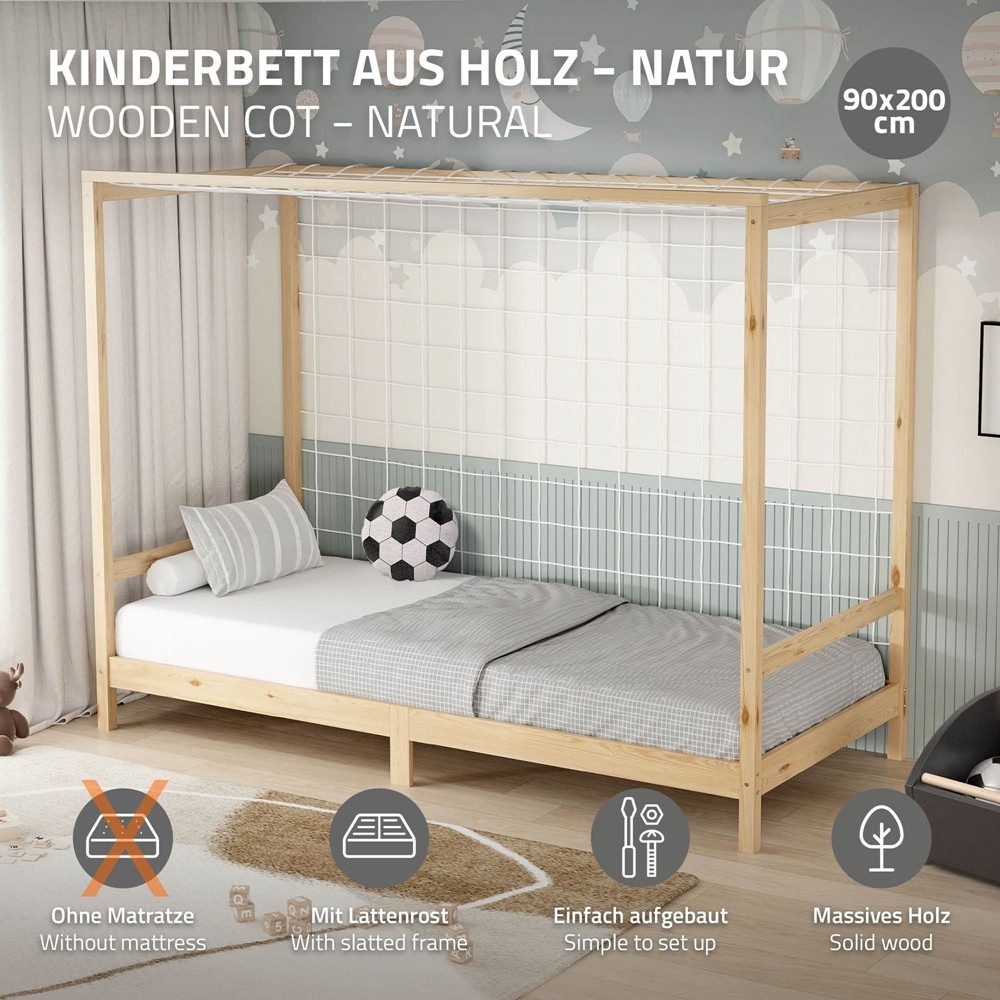 ML-DESIGN Jugendbett Fußballtor Einzelbett für Kinder günstig online kaufen