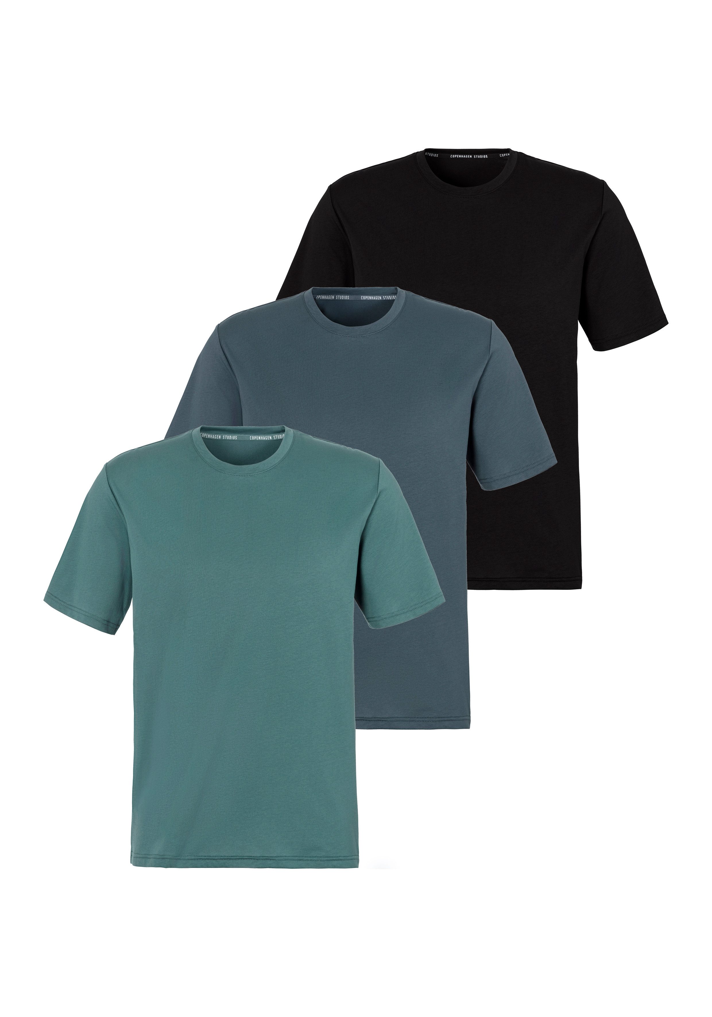 Copenhagen Studios T-Shirt (Packung, 3-tlg., 3er-Pack) Unterziehshirt aus h günstig online kaufen