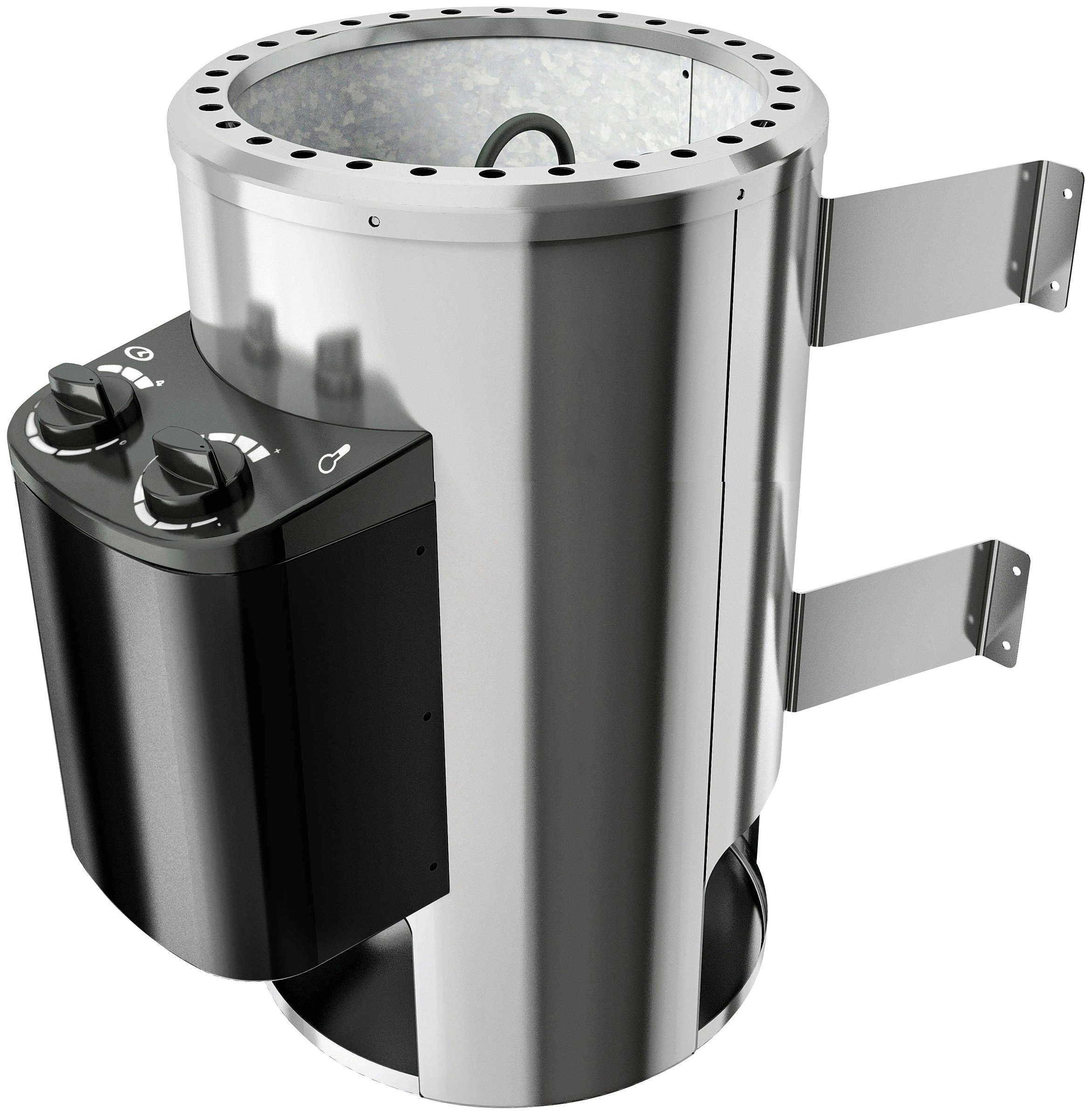Karibu Plug & Play Saunaofen, 3,6 kW, integrierte Steuerung, mit Steinen