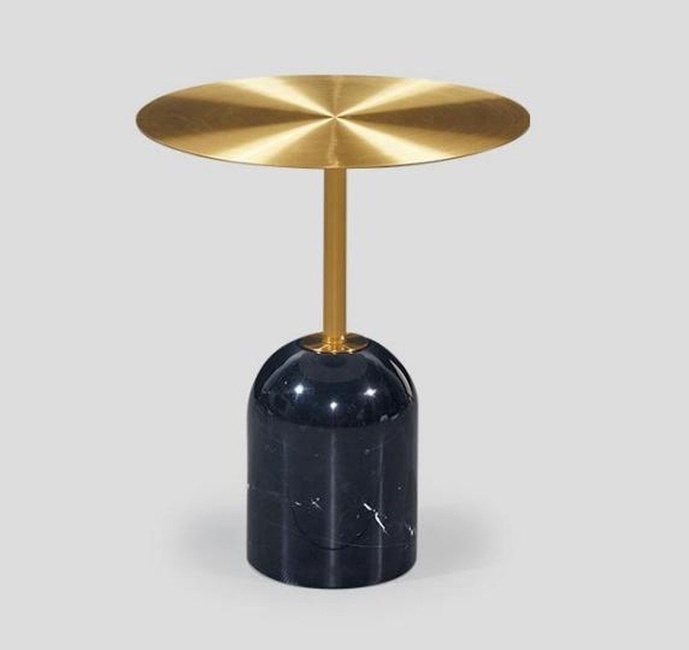 JVmoebel Beistelltisch Eleganter runder Kaffeetisch aus Holz in Schwarz (1-St., 1x nur Beistelltisch), Made in Europa